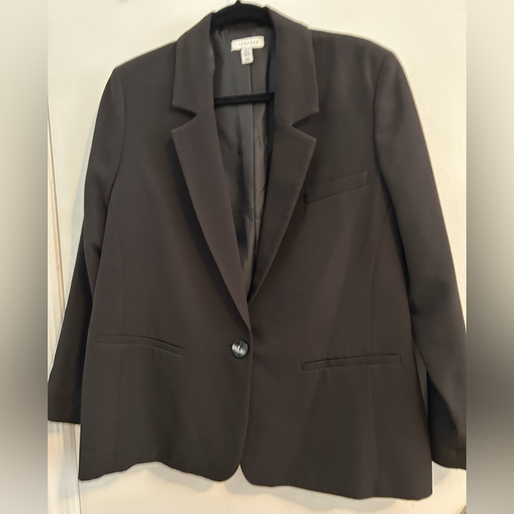 Topshop Oversized Blazer US 10 Color black